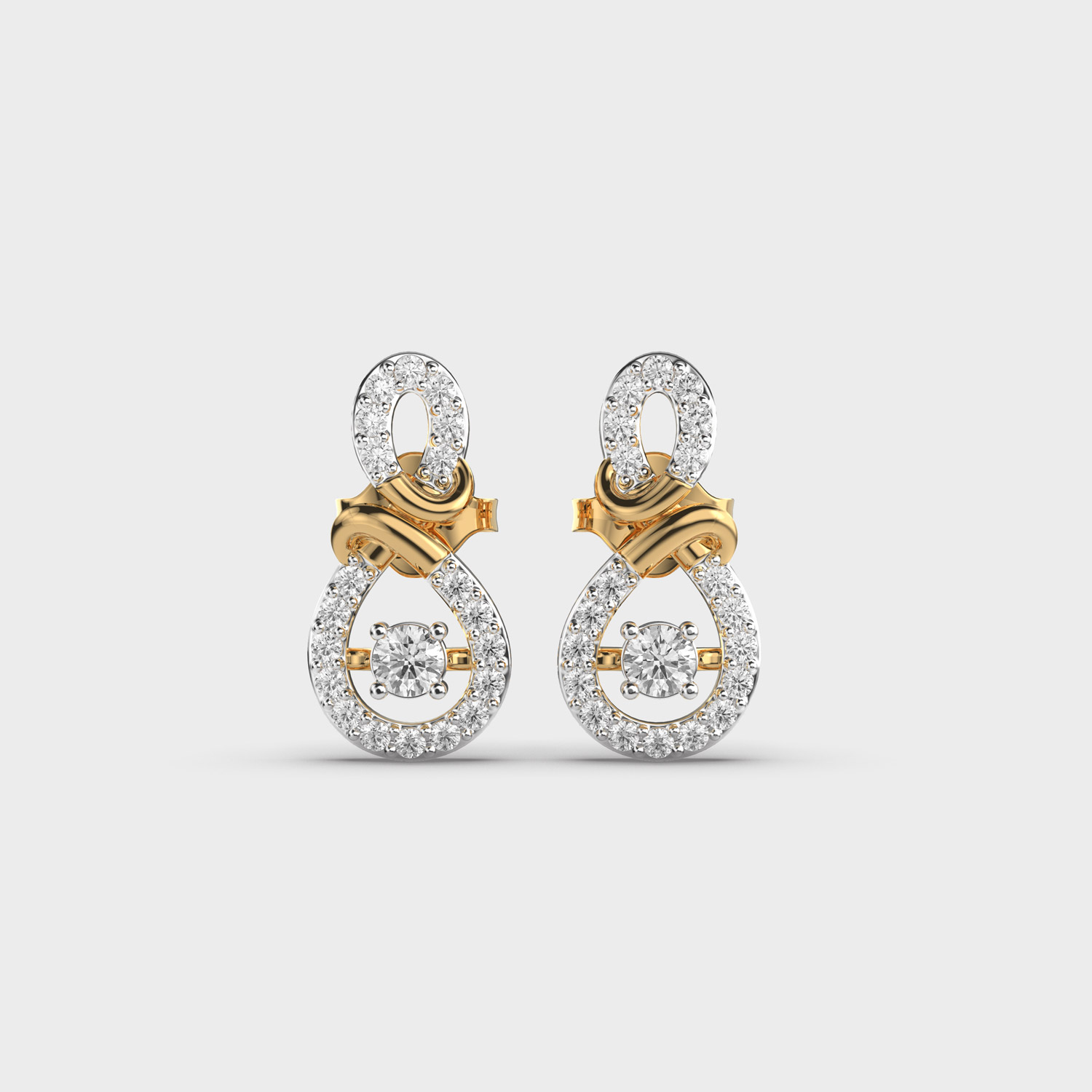 Wrapped in Love Diamond Earrings