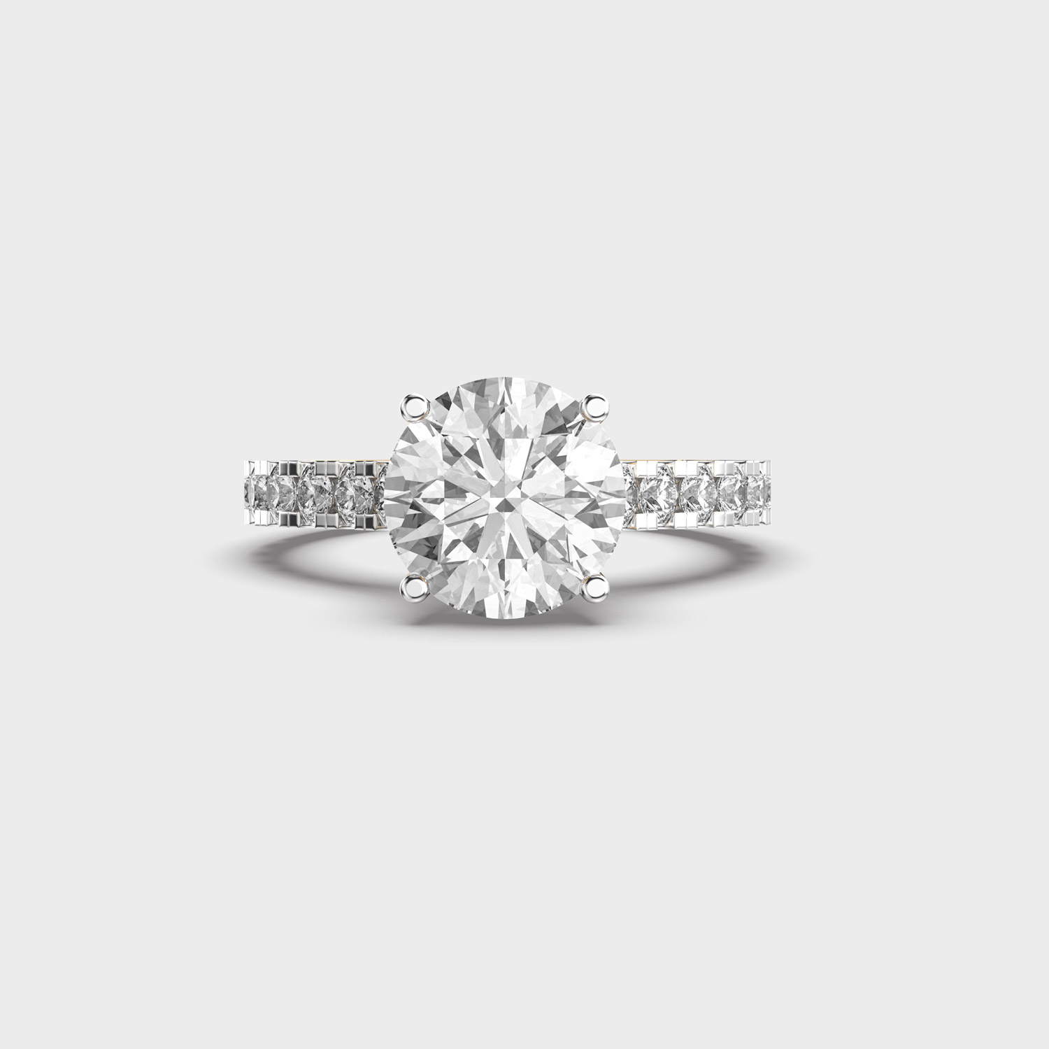 Sculpted Jewel Diamond Ring