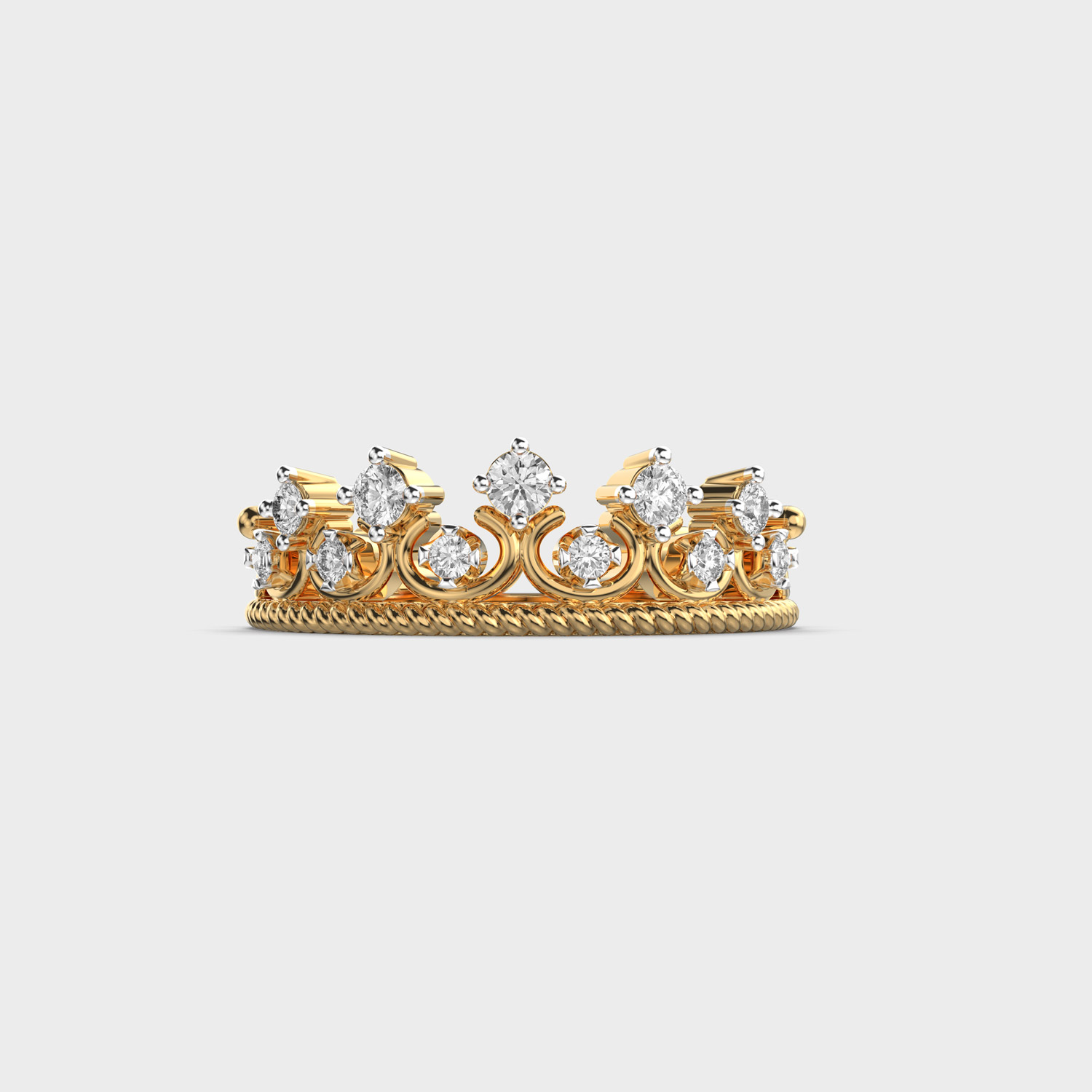 Regal Crown Diamond Ring