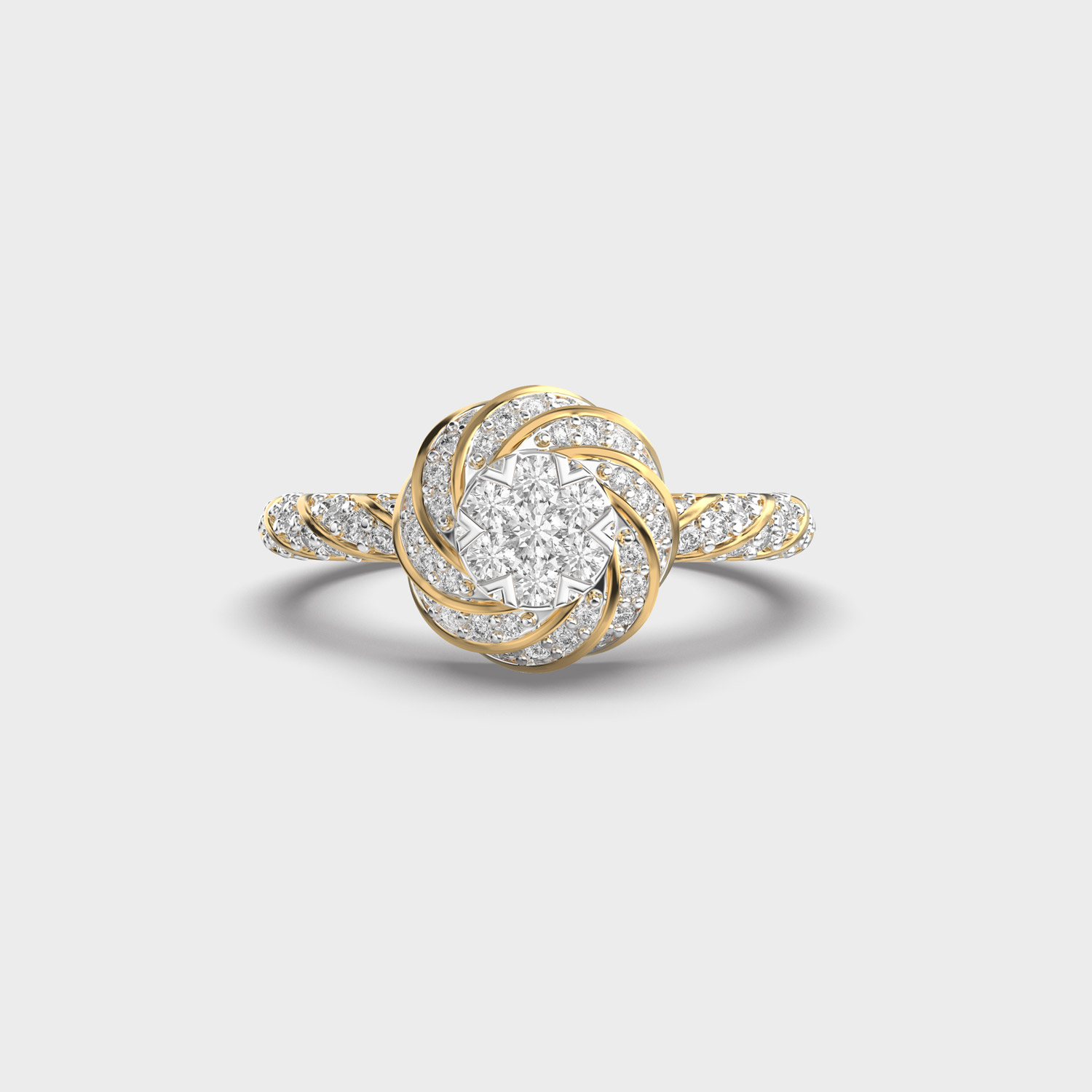 Rosy Path Diamond Ring