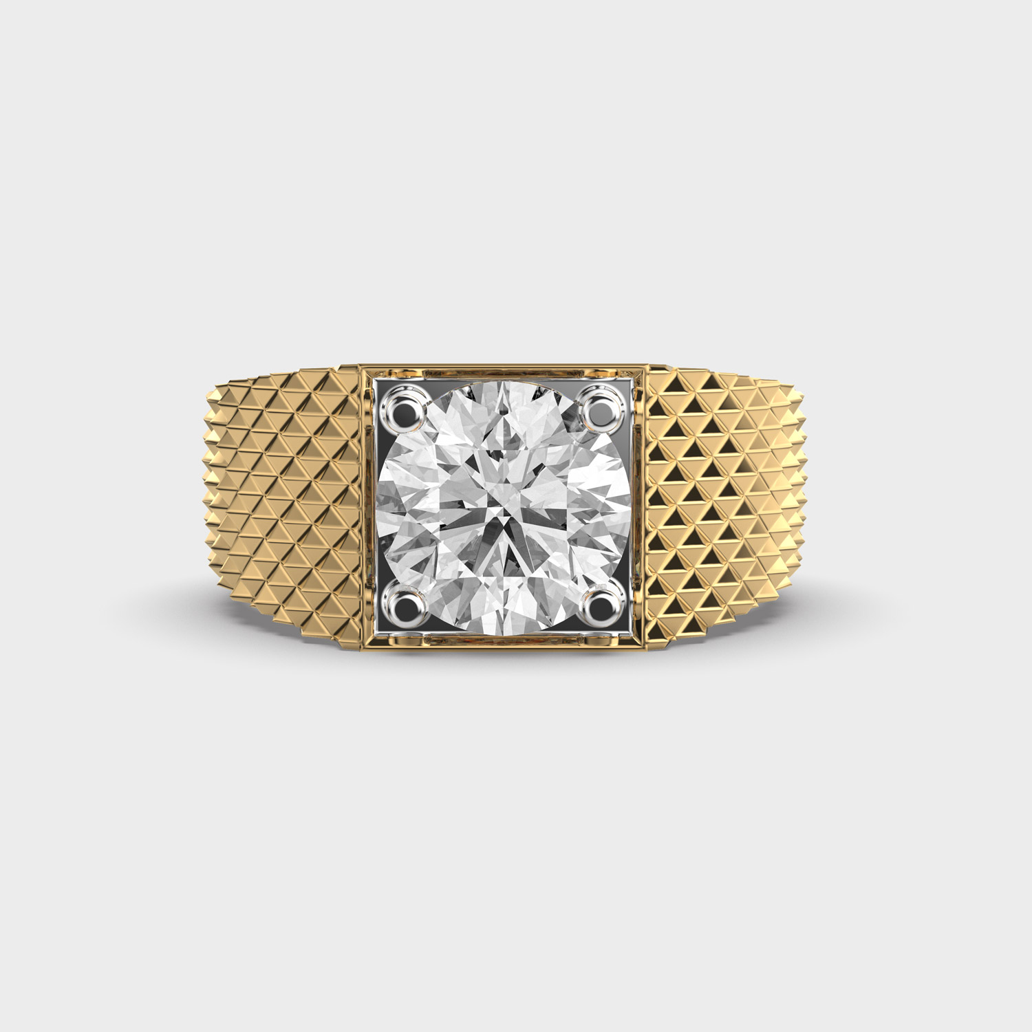 Crisp Facet Diamond Ring