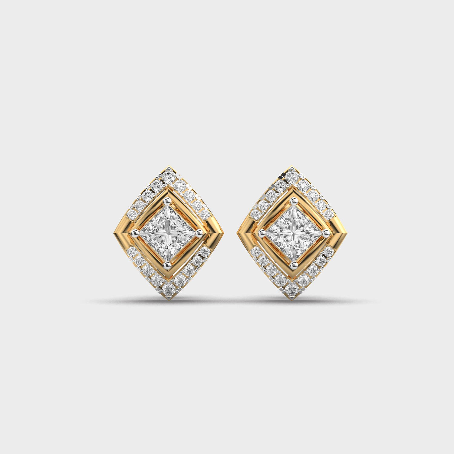 Sparkling Barfi Diamond Studs