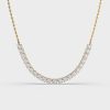 Suble Poise Diamond Necklace