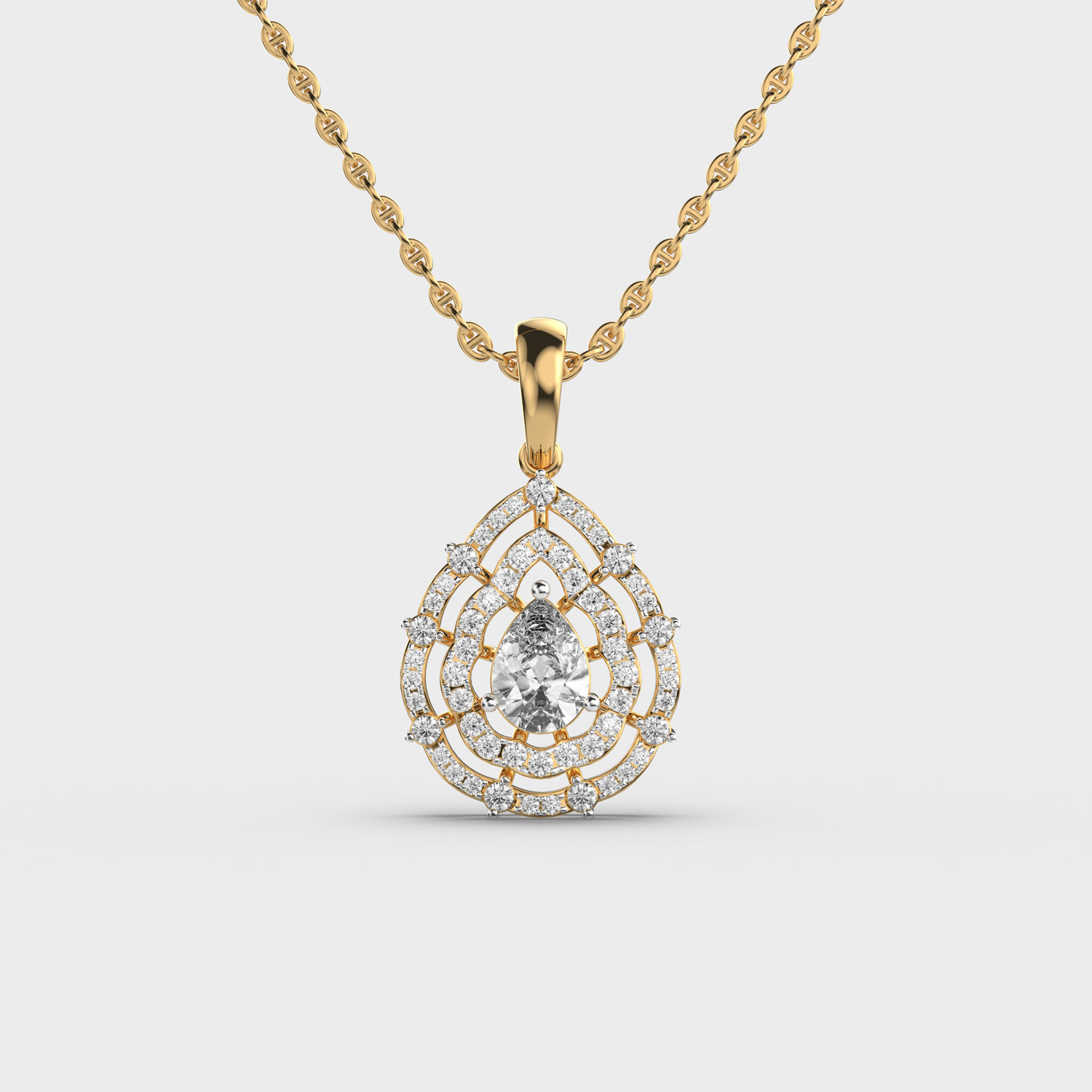 Enchanting Drops Diamond Pendant