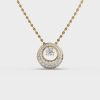 Gleamy Orbit Diamond Pendant
