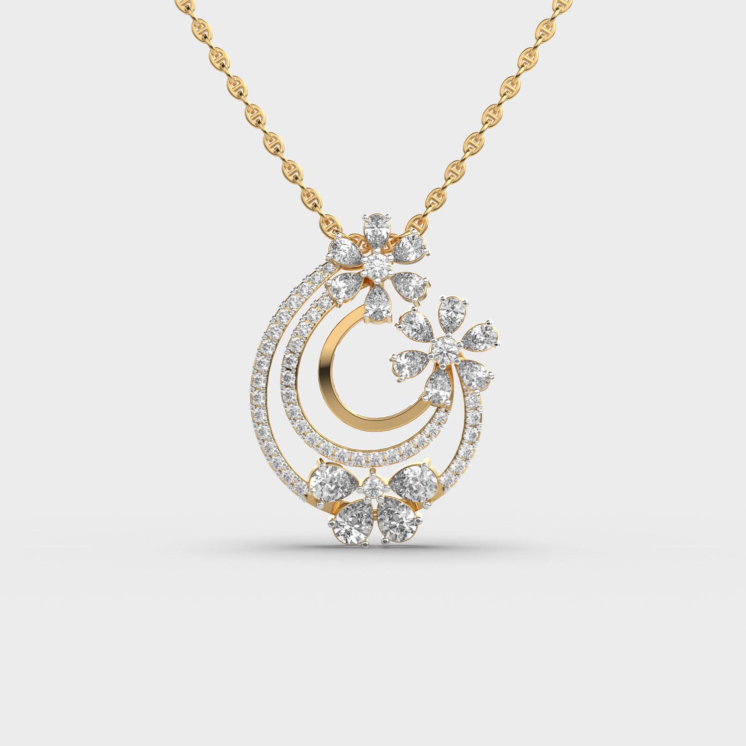 Splendid Bunch Diamond Pendant