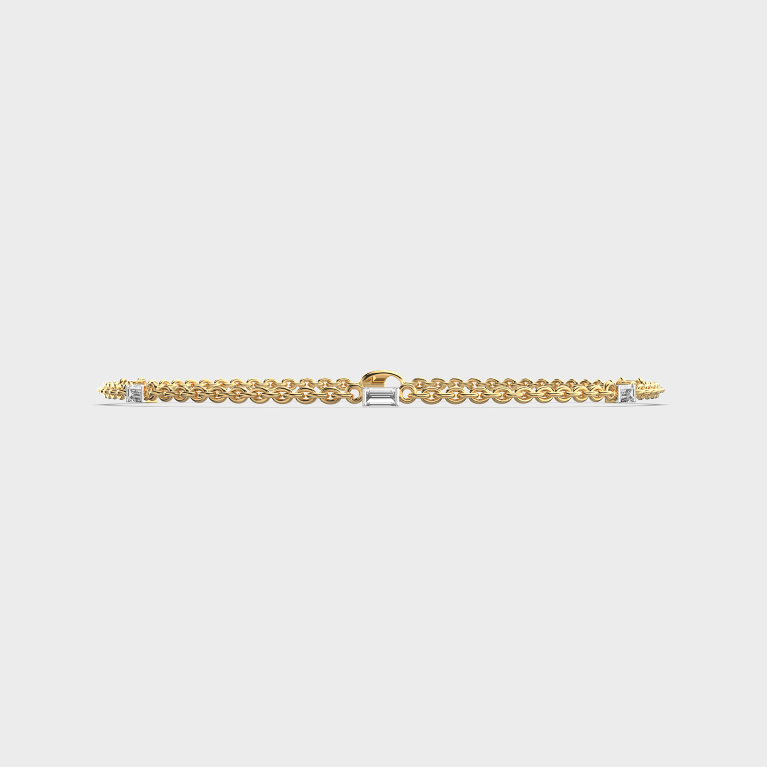 Lustrous Axis Diamond Bracelet