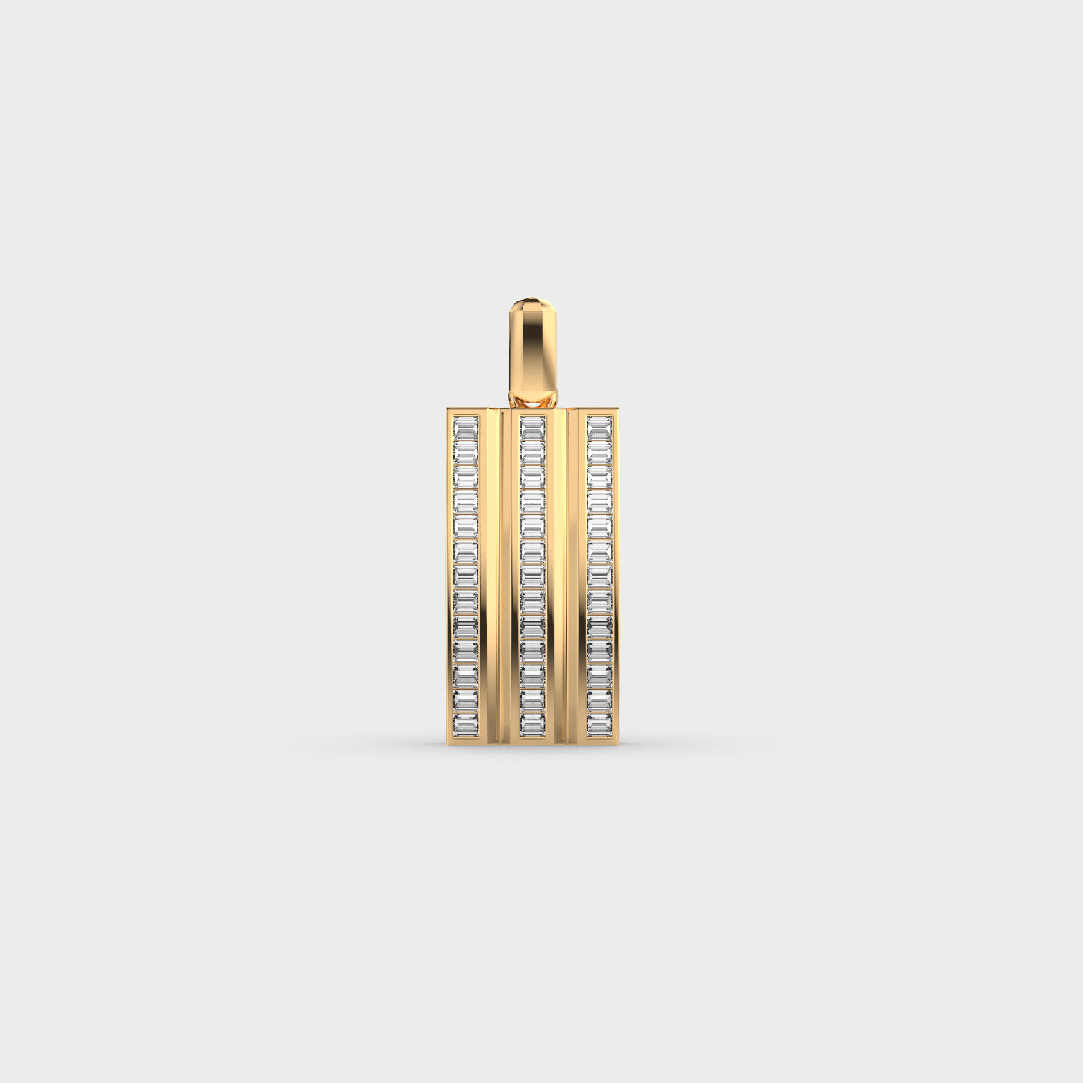Sleek Lines Diamond Pendant