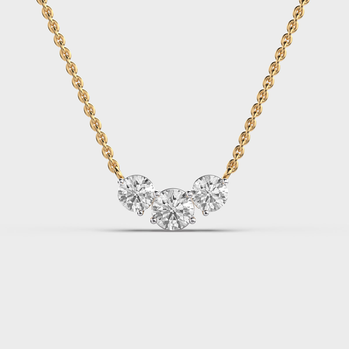 Trio Diamond Cluster Pendant