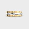 Dual Tone Diamond Band Ring