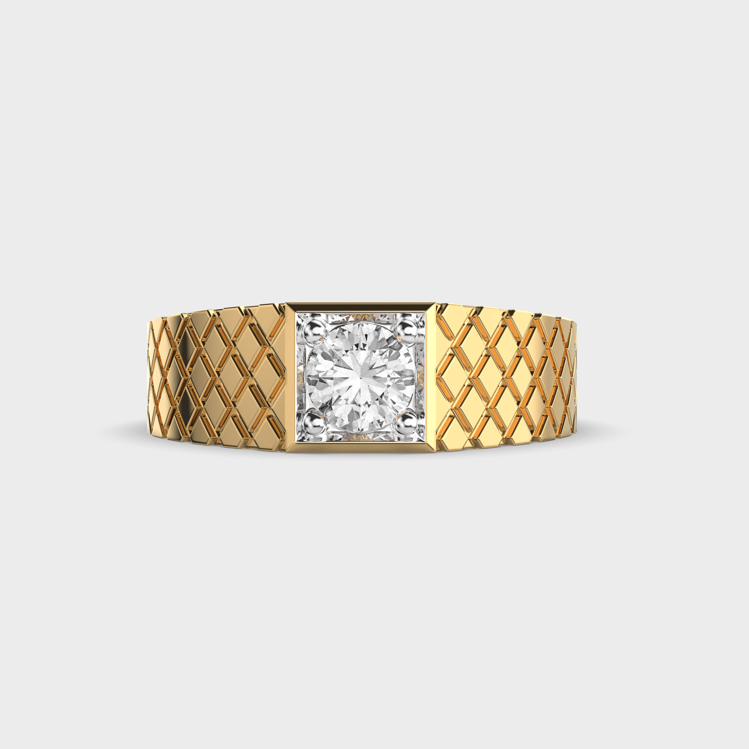 Square Diamond Band Ring