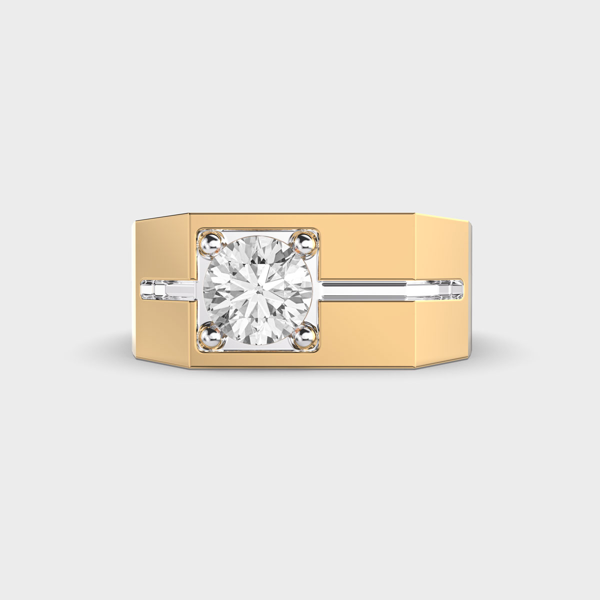 Chunky Diamond Band Ring