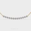 Stellar Stacks Diamond Necklace with Chain