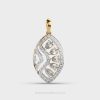 Petal Drop Diamond Pendant without Chain