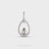 Dewlight Pear Diamond Pendant without Chain