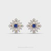 Regal Blue Diamond Wonder Earrings