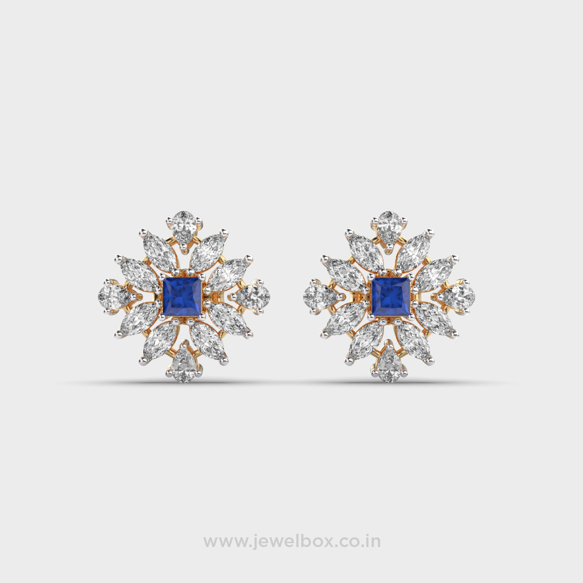 Regal Blue Diamond Wonder Earrings