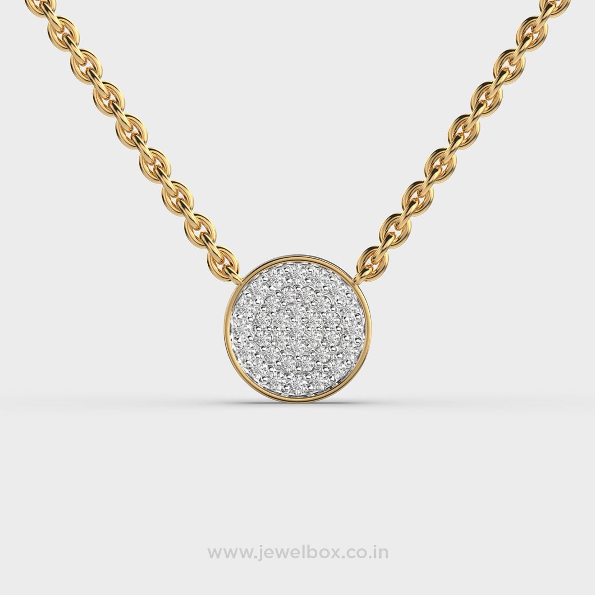 Orbit Halo Diamond Pendant