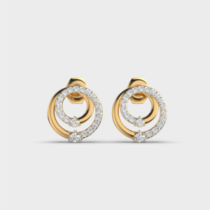 Gold Diamond Earrings