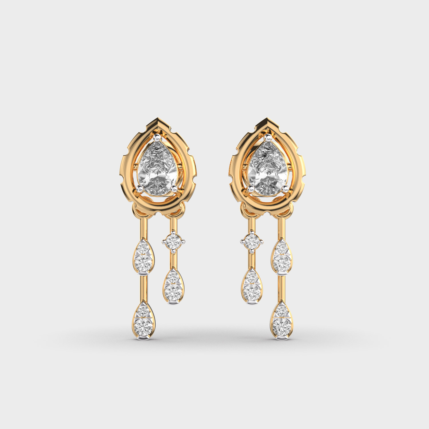 Raindrop Diamond Earrings