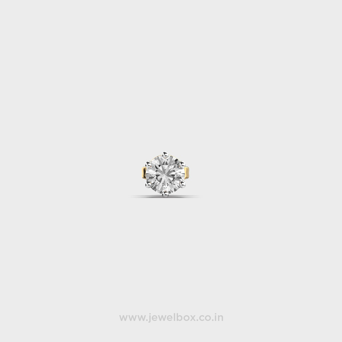 Round Solitaire Diamond Stud