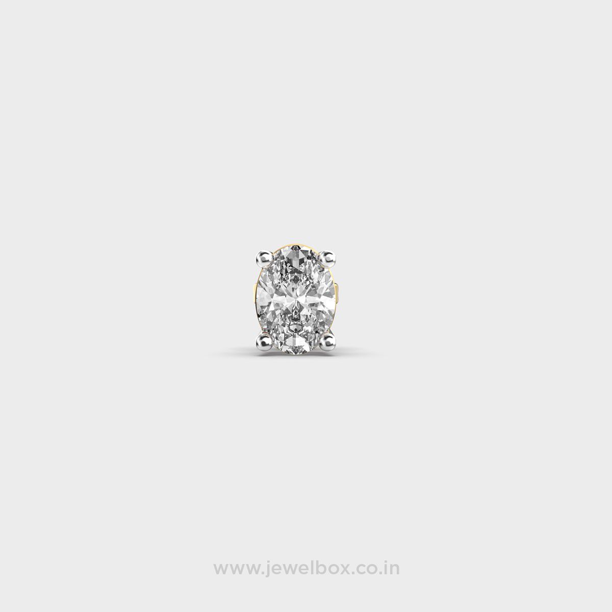 Noble Diamond Oval Stud for Men