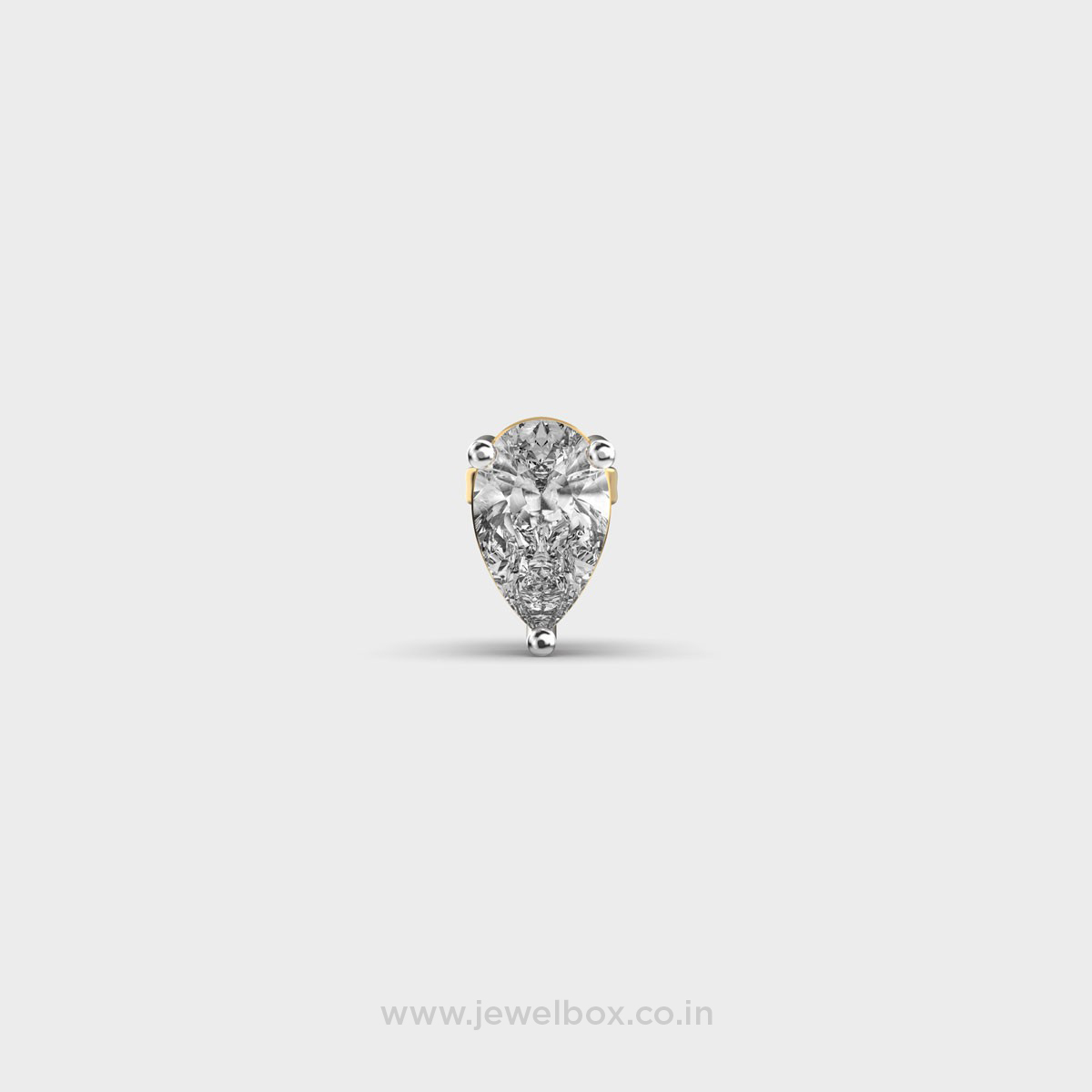 Pear Shaped Diamond Echo Stud