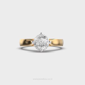 Lotus Light Solitaire Diamond Ring