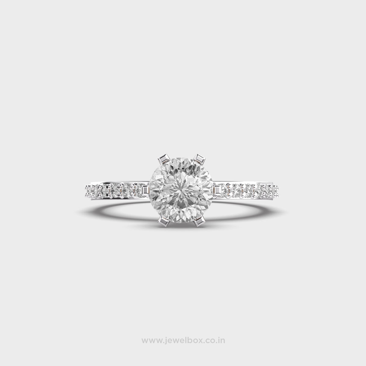 Sleek Band Padma Cut Diamond Ring