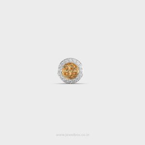 Amber Yellow Diamond Studs for Men