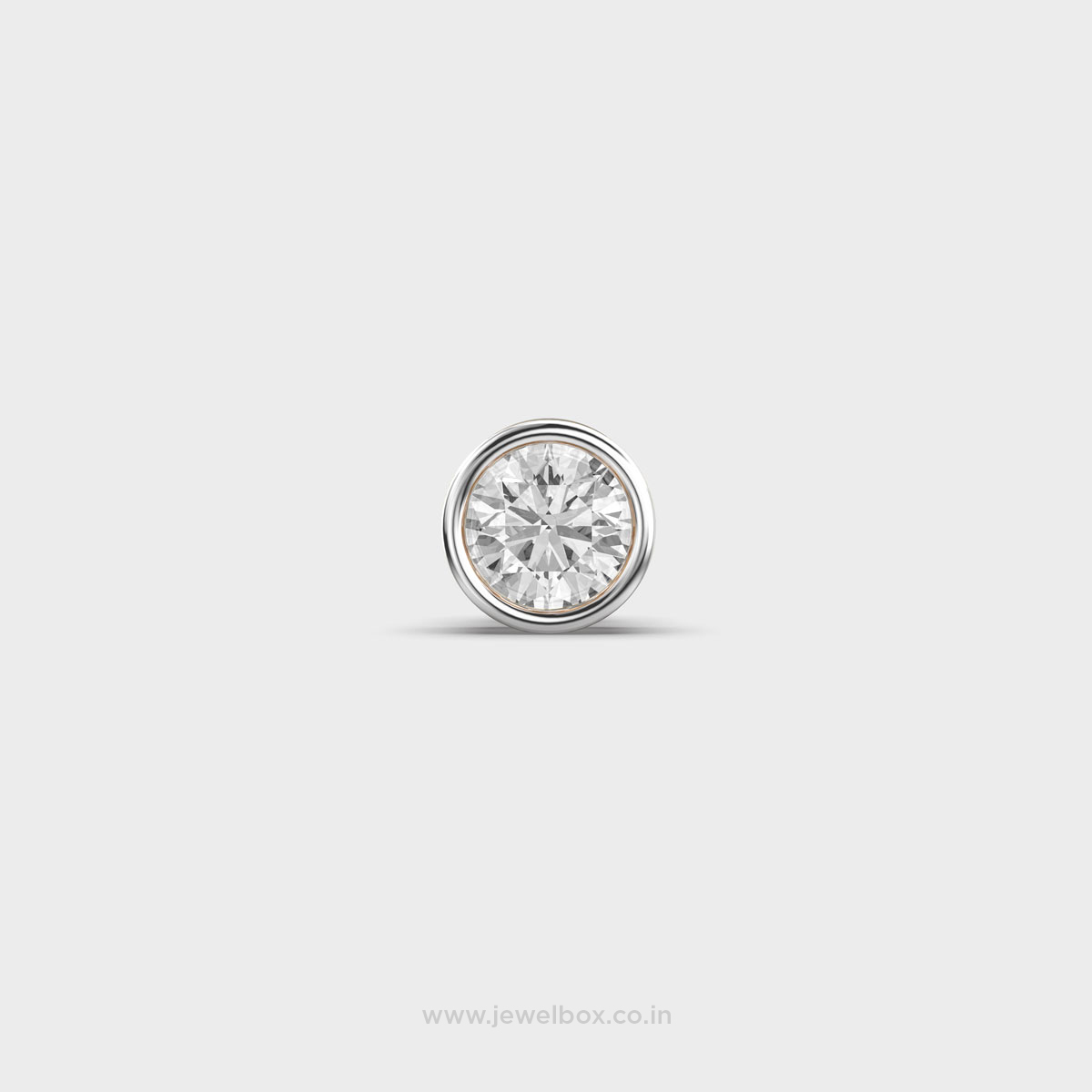 Velvet Glare Round Diamond Stud