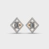 Boxy Aurora Diamond Studs