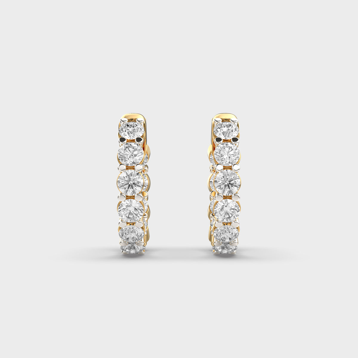 Radiant Unity Diamond Hoops