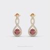 Swirling Elegance Diamond Earrings