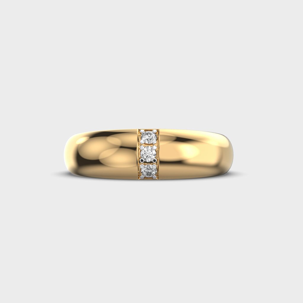 Obsidian Horizon Mens Diamond Ring