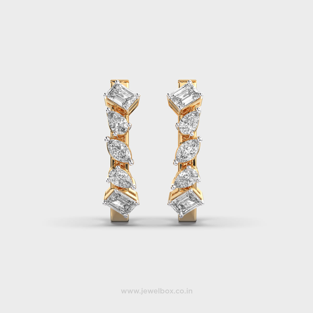 Symphony Spark Diamond Drop Earrings