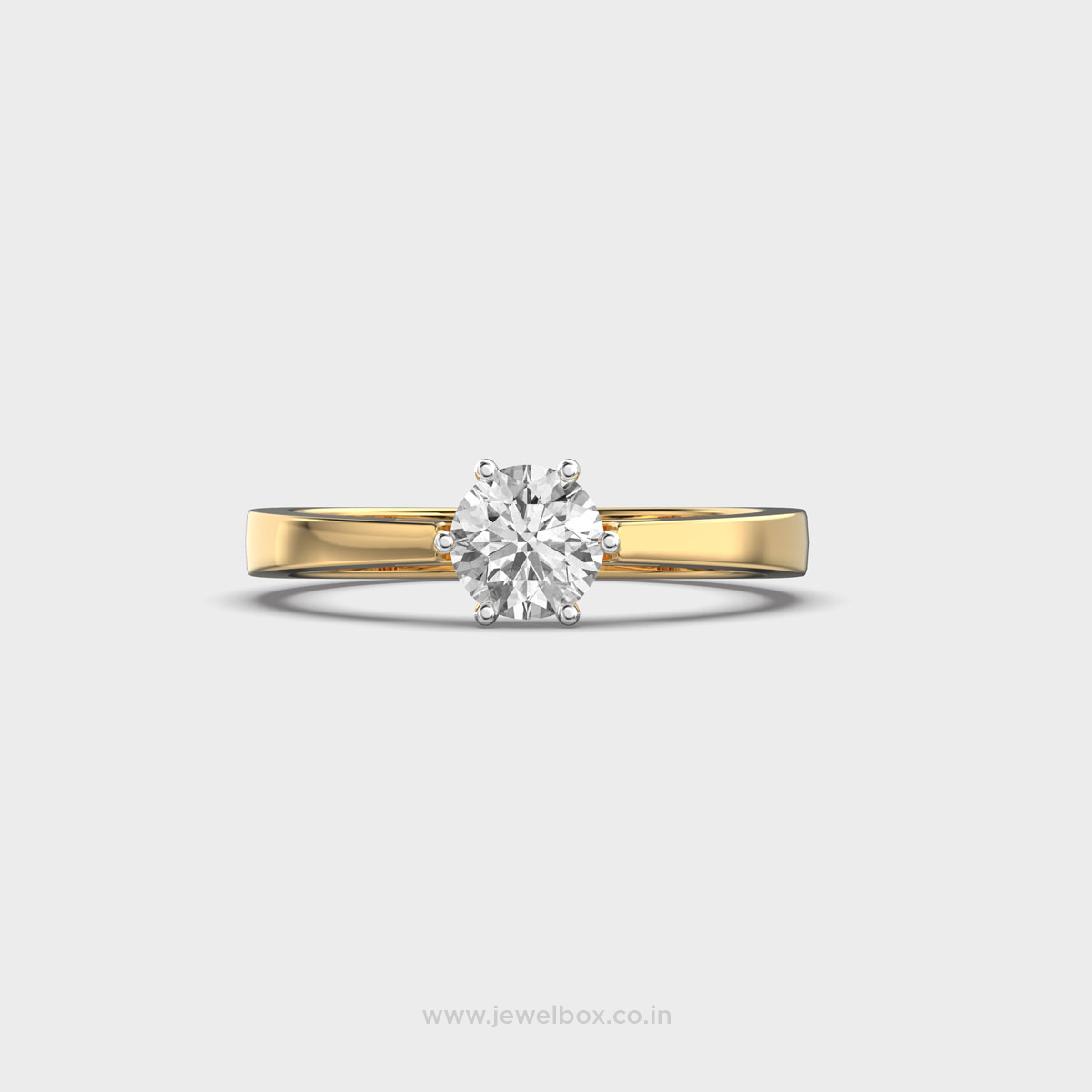Sovereign Shine Solitaire Diamond Band Ring