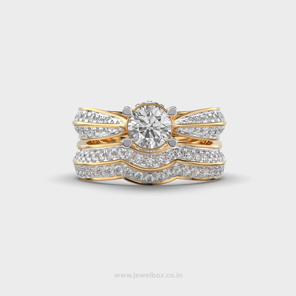 Elara Spark Duo Diamond Band Ring