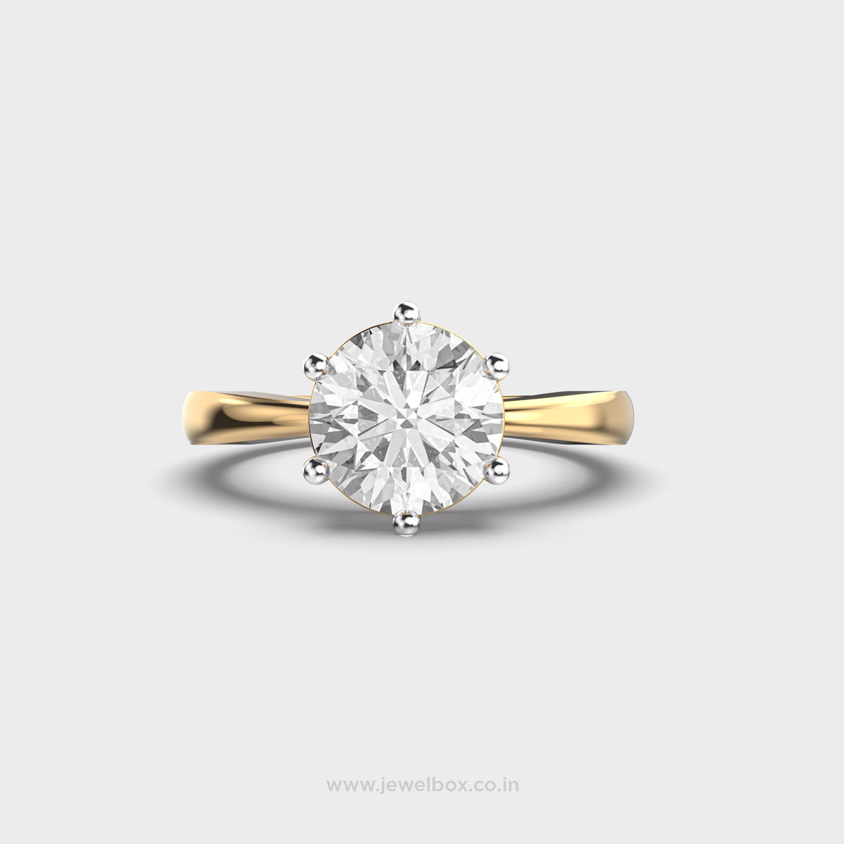 Thea Crown Solitaire Diamond Ring