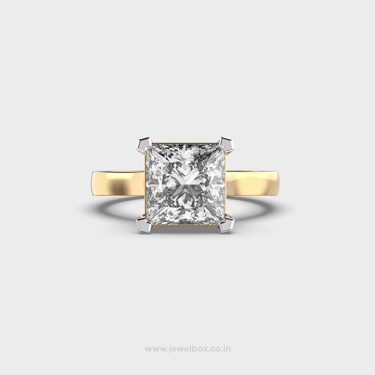 Glam Solitaire Princess Cut Diamond Ring