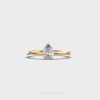 Classic Pear Shaped Solitaire Diamond Ring