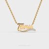 Tanu Name Diamond Pendant with Chain