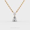 Pear Drop Diamond Pendant for Women