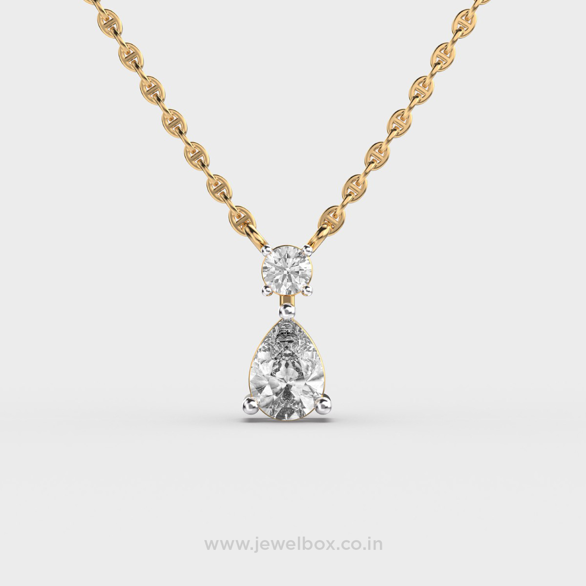 Pear Drop Diamond Pendant for Women