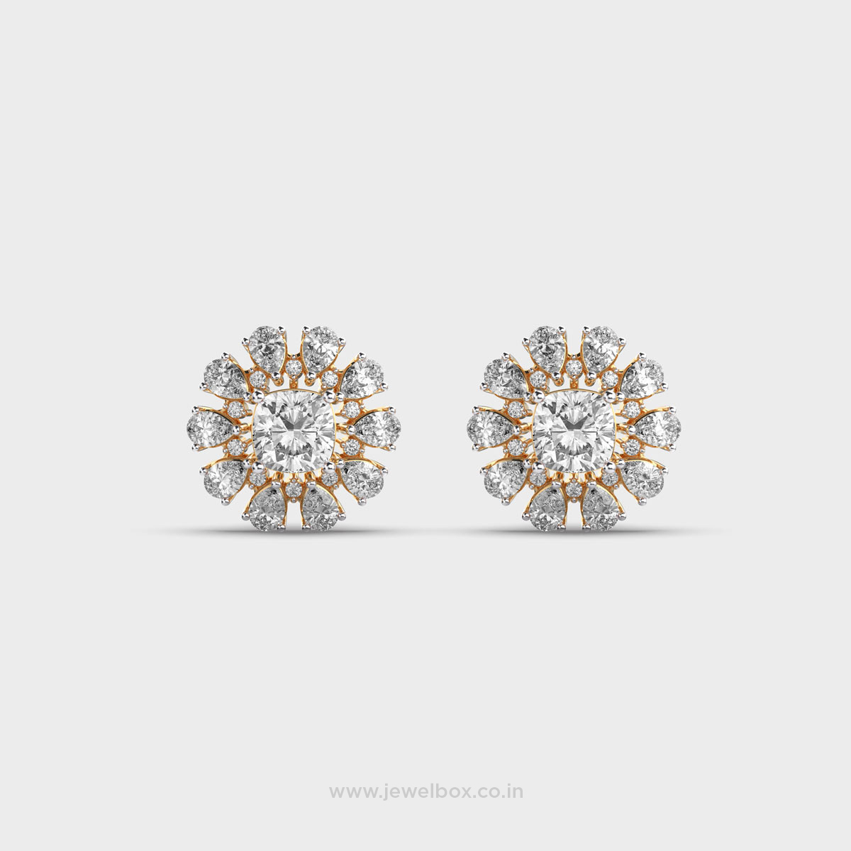 Glittering Glam Diamond Ear Studs