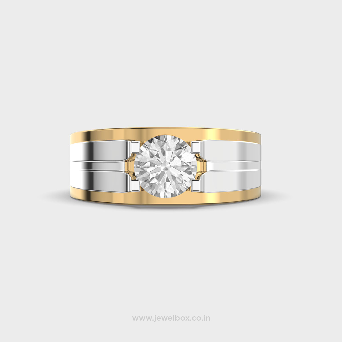 Dual Tone Band Rogue Radiance Diamond Ring
