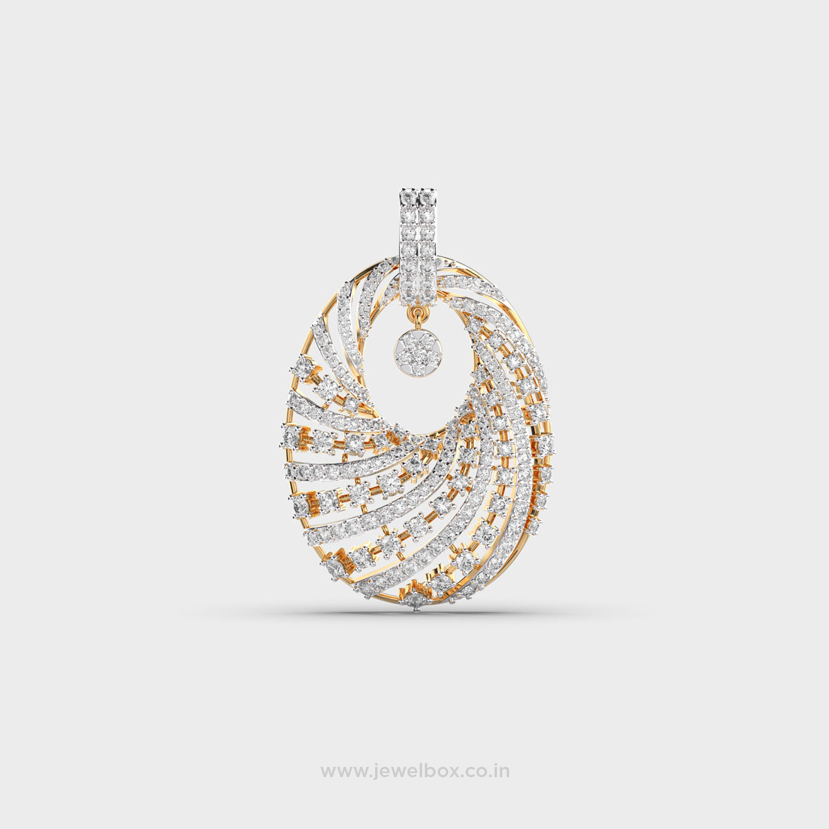Circle of Light Diamond Pendant without Chain