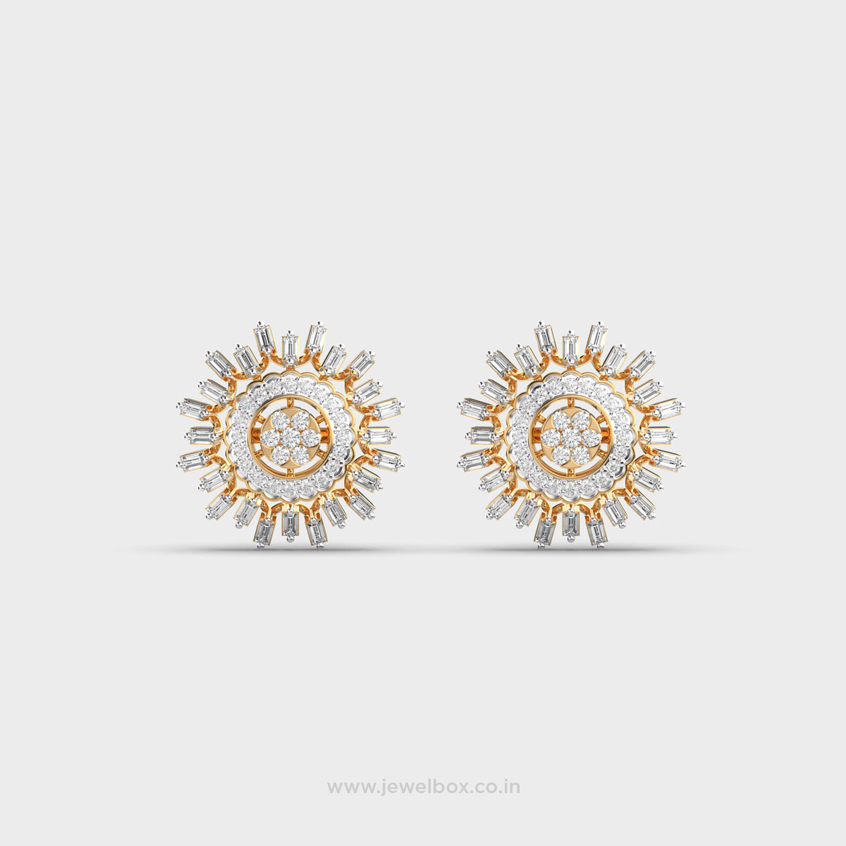 Sunlight Spark Diamond Encrusted Earstuds