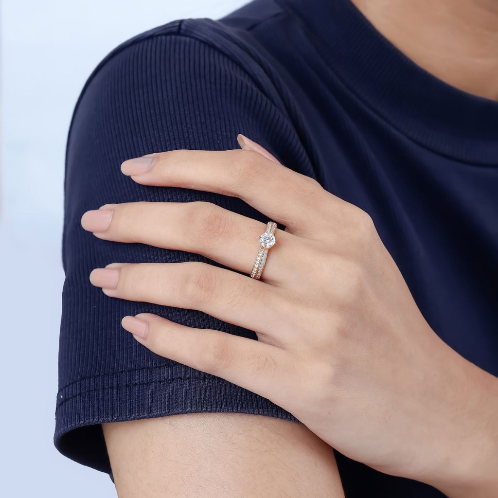 50 Cent Timeless Solitaire Diamond Rings 