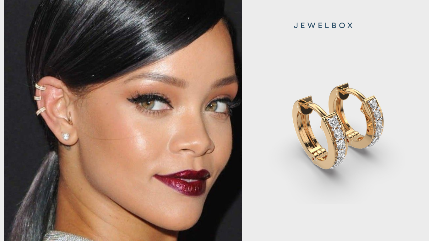 Elevate Your Look with Elegant Ear Piercing Jewellery from Jewelbox 5 Pure Elegance Diamond Ear Piercing Hoops